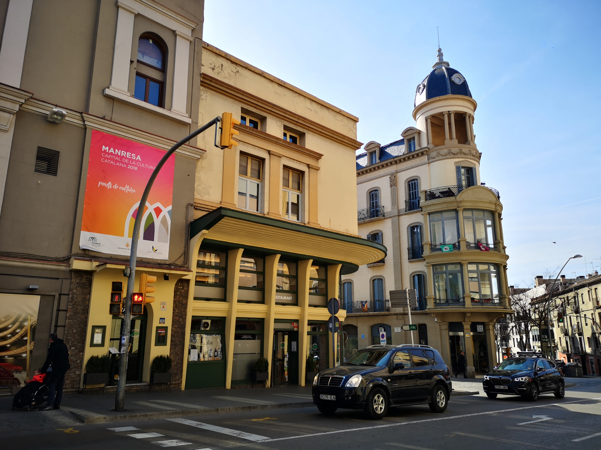 Carrer Jaume I i plaça Anselm Clavé