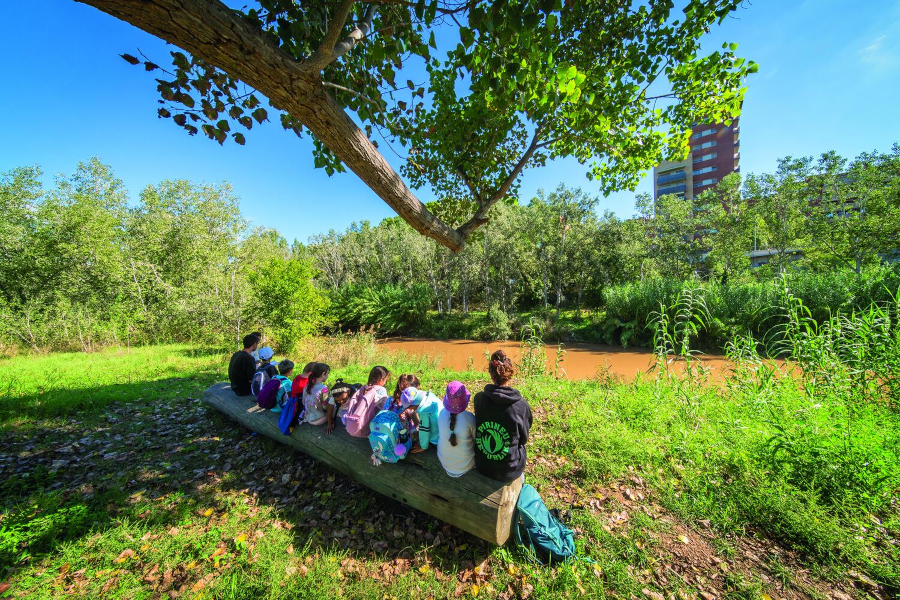 Grup escolar al Parc del Cardener