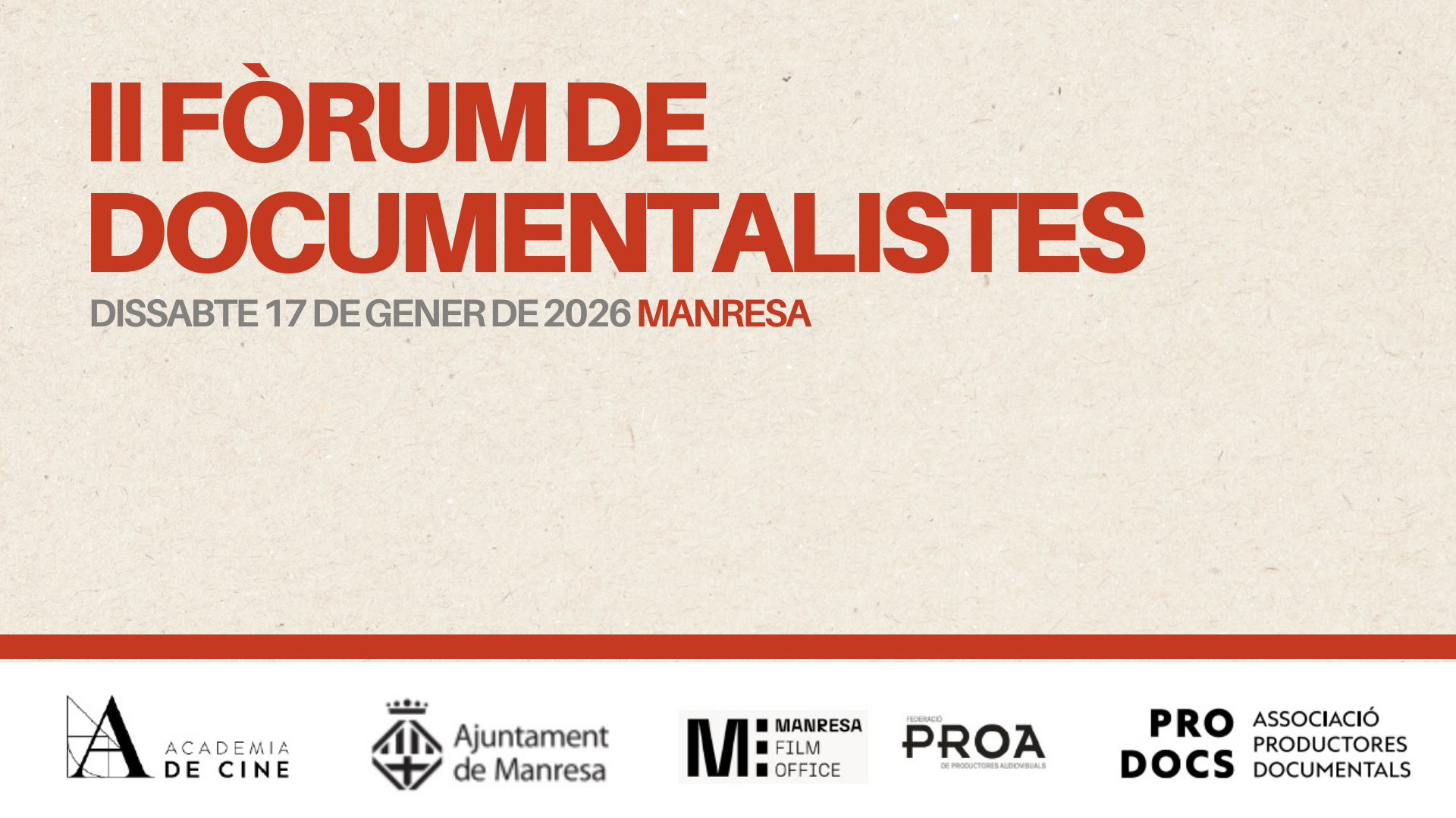 II FÒRUM DE DOCUMENTALISTES