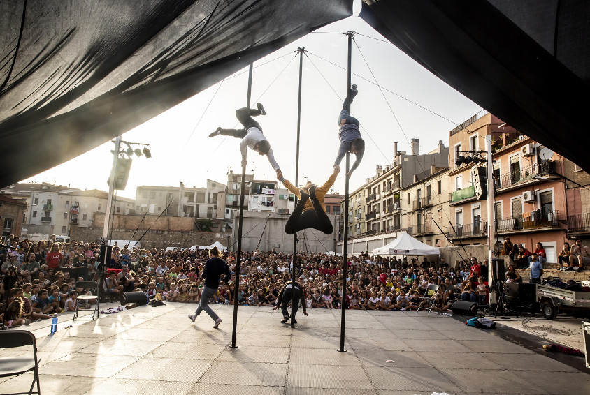 Espectacle de circ amb públic
