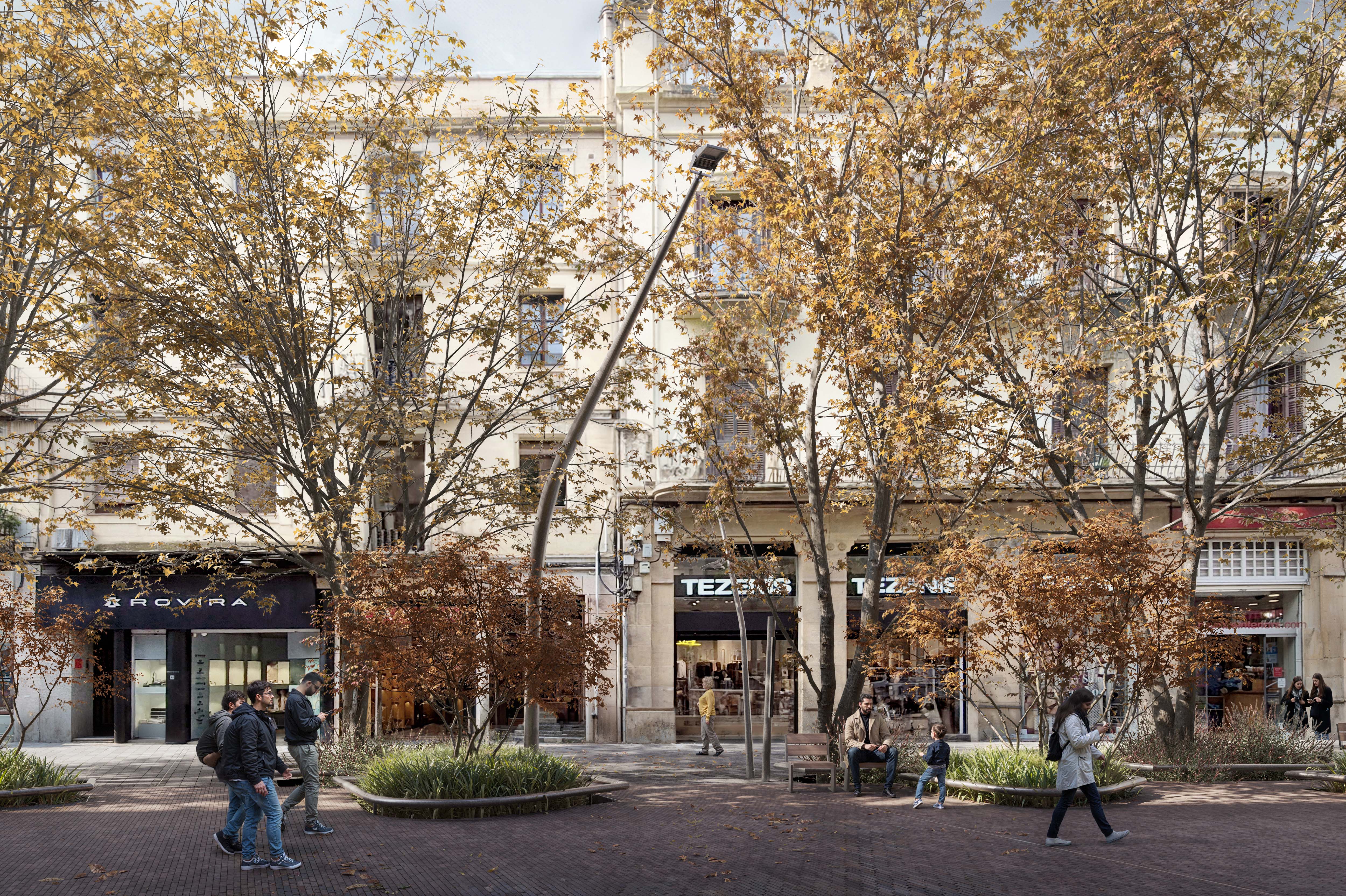 Simulació de com serà el carrer Guimerà després de les obres de reforma