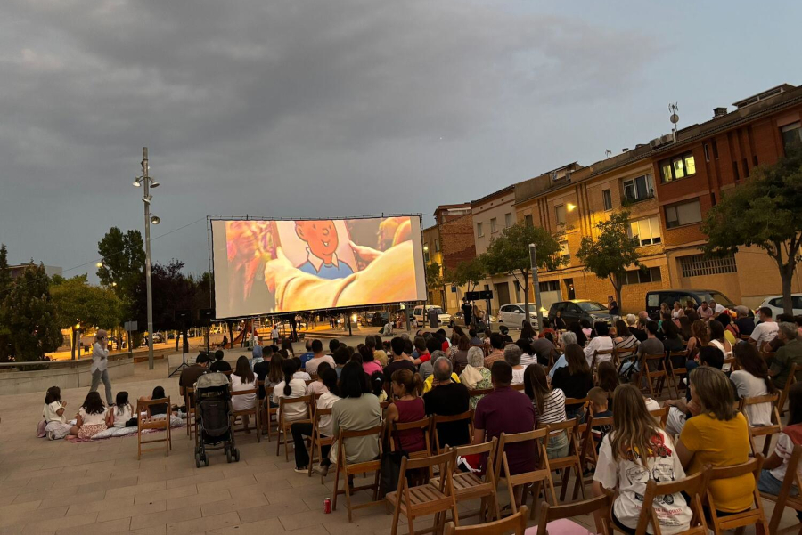 Projecció de cinema a la fresca