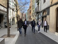 Els carrers Escodines i Sant Bartomeu funcionaran com a illa de vianants amb control d'accés per càmera després de finalitzar els treballs de renovació del paviment