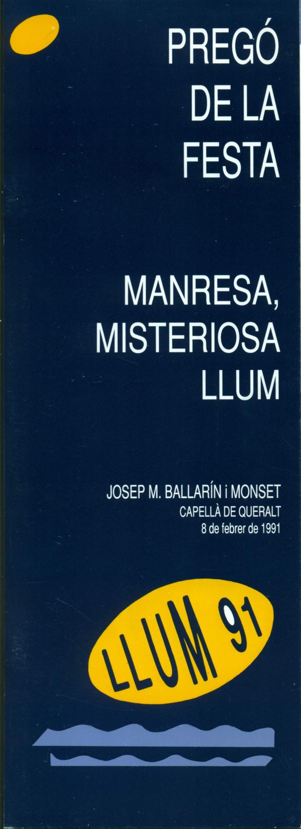 1991 - Mn. Josep M. Ballarín i Monset (pvre.)	