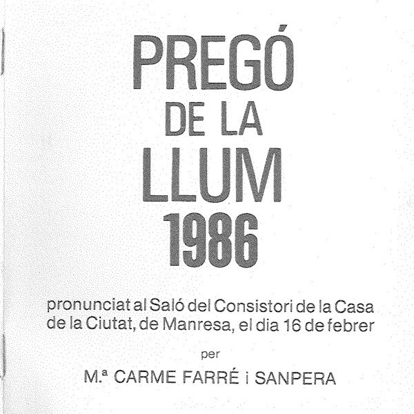 1986 - Sra. M. Carme Farré i Sanpera	