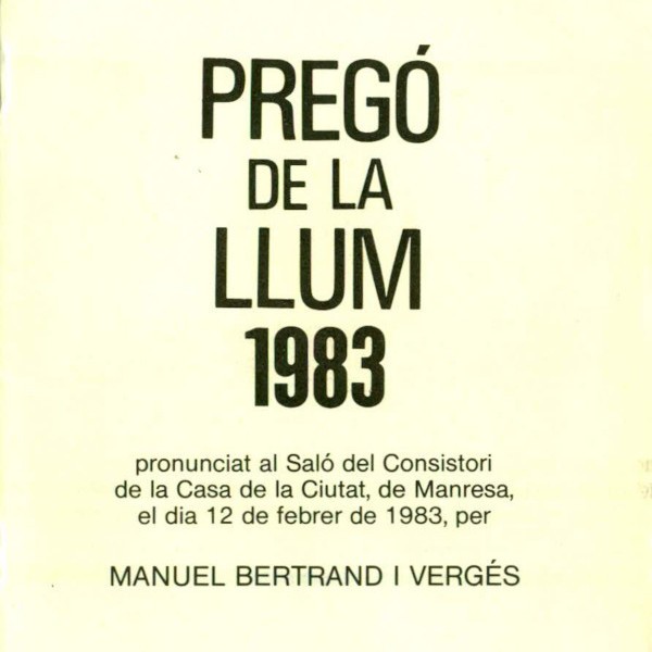 1983 - Sr. Manel Bertrand i Vergés	