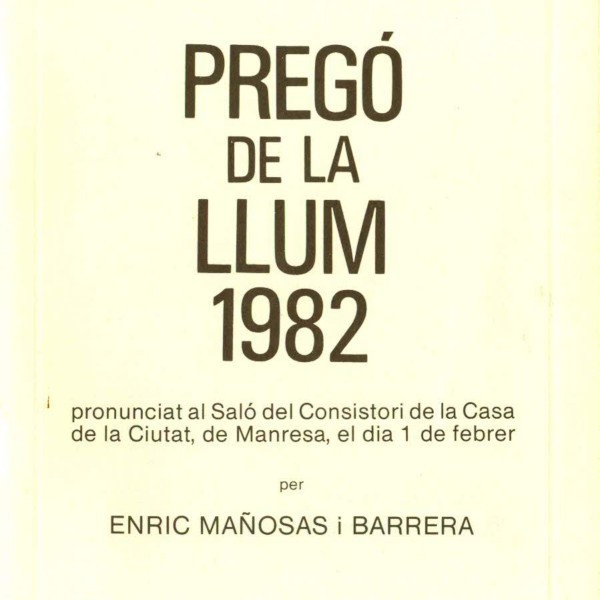 1982 - Sr. Enric Mañosas i Barrera	