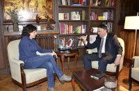 L'alcalde de Manresa visita l'Ajuntament de Vic i es reuneix amb l'alcaldessa, Anna Erra 