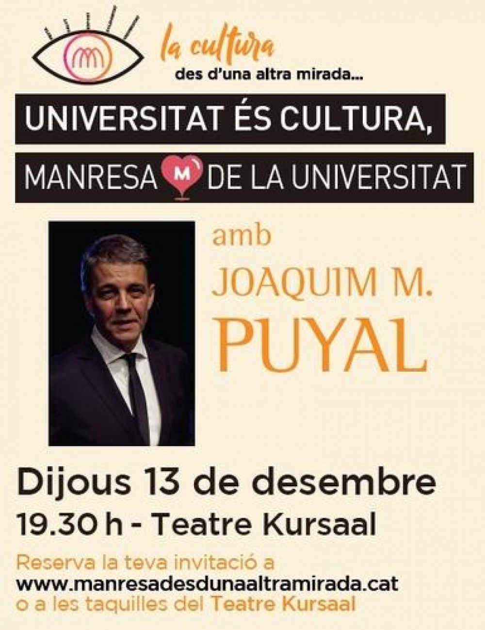 Joaquim M. Puyal porta aquest dijous a l'escenari del Kursaal un espectacle comunicatiu únic i sorprenent