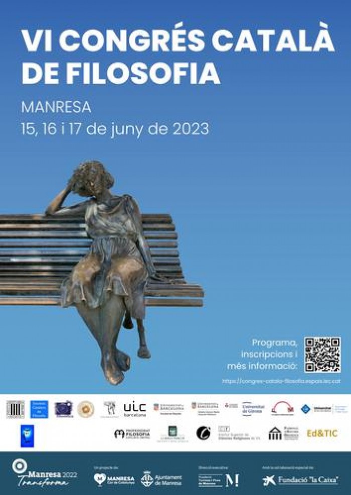 Manresa acollirà el dies 15, 16 i 17 de juny el VI Congrés Català de Filosofia