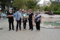 Avui s'ha inaugurat una nova escultura al Parc de la Font de les Oques donada per Dolors Punsà Jubells