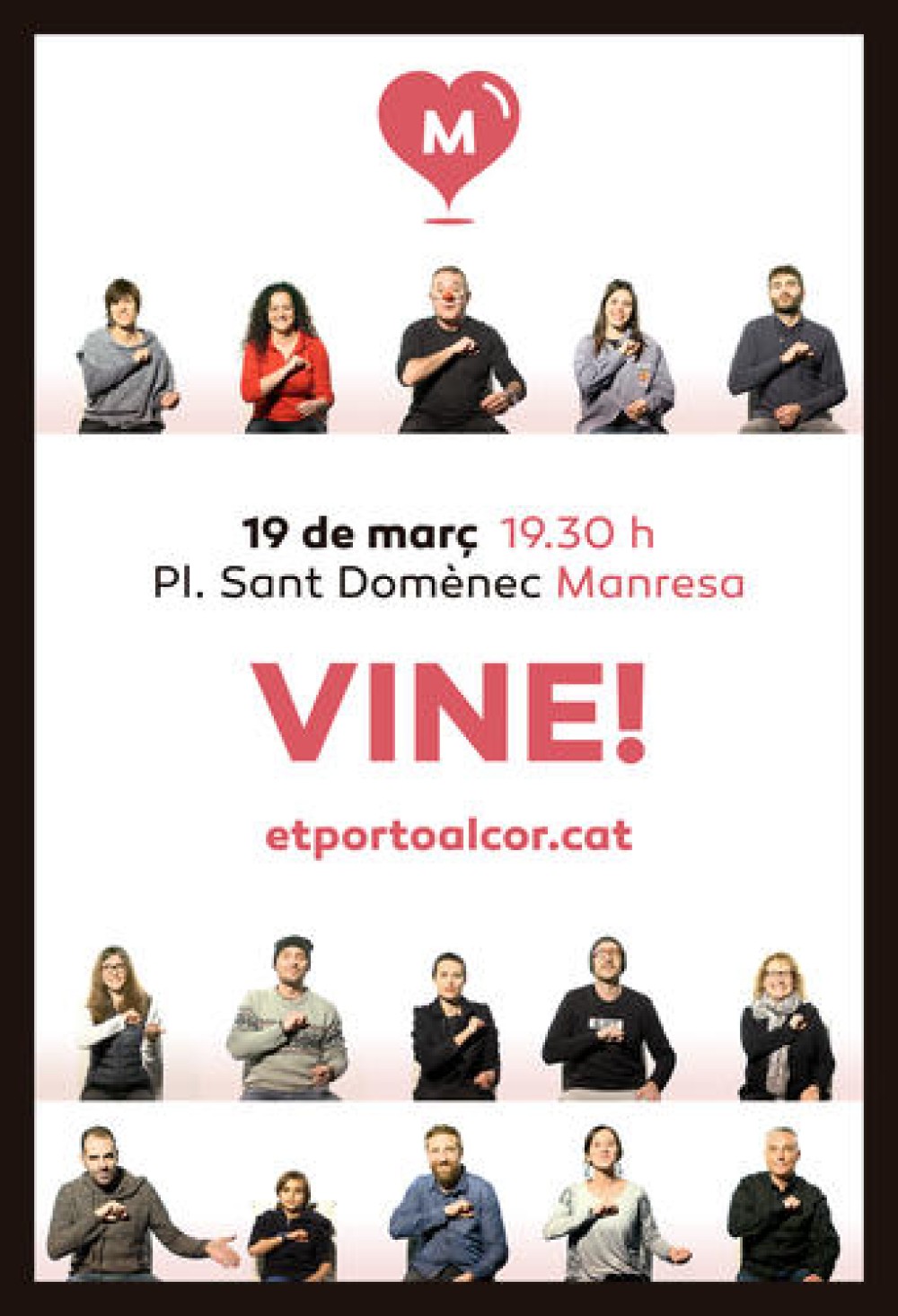 Tot a punt per a l'acte llançament de la campanya 'Et porto al cor' aquest dissabte