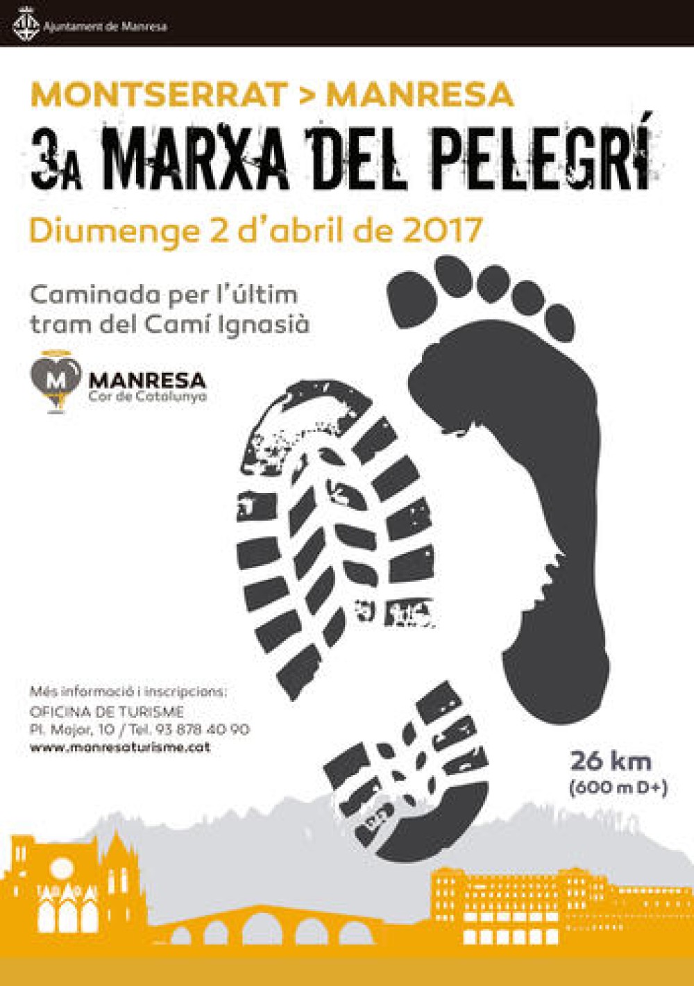 Manresa es prepara per rebre la 3a Marxa del Pelegrí