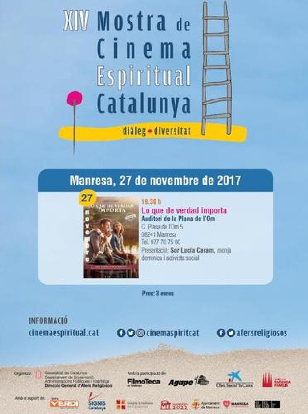 Manresa 2022 s'adhereix a la XIV Mostra de Cinema Espiritual de Catalunya amb el film 
