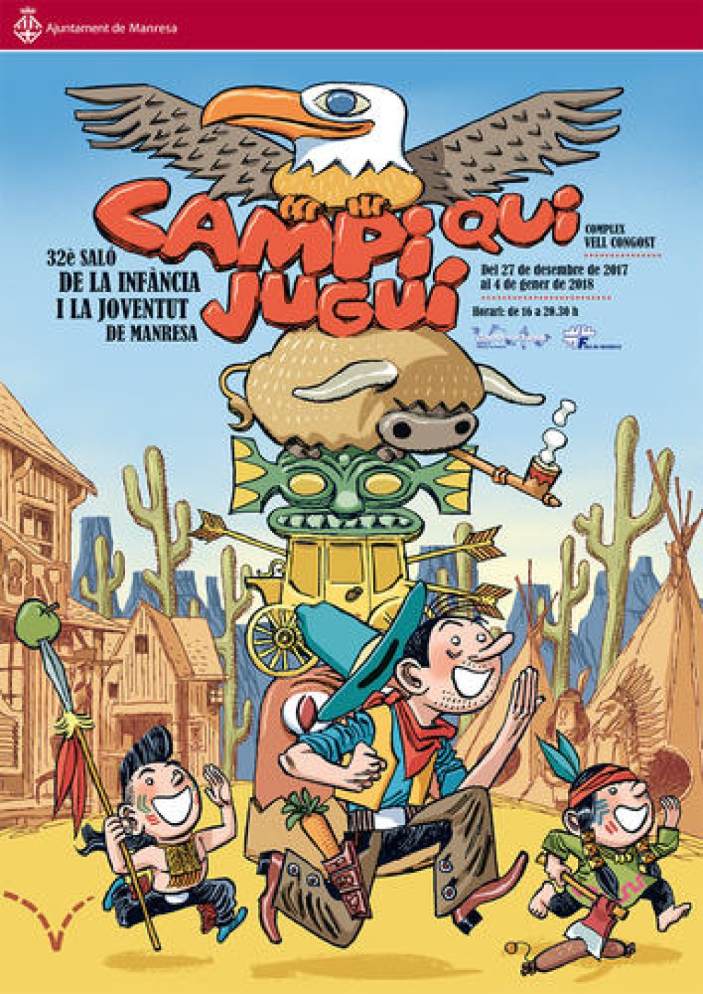 La 32a edició del Campi qui Jugui transportarà els infants de Manresa i comarca al far west americà