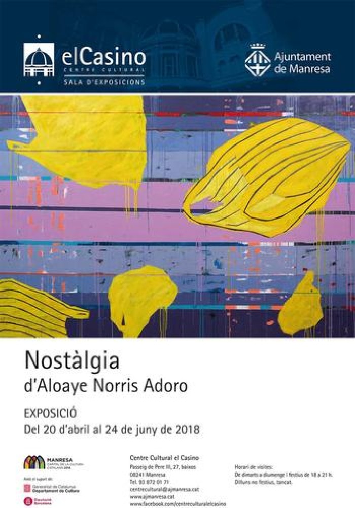 El Casino acull dissabte una trobada i una visita guiada amb el pintor Norris Adoro, autor de l'exposició Nostàlgia 