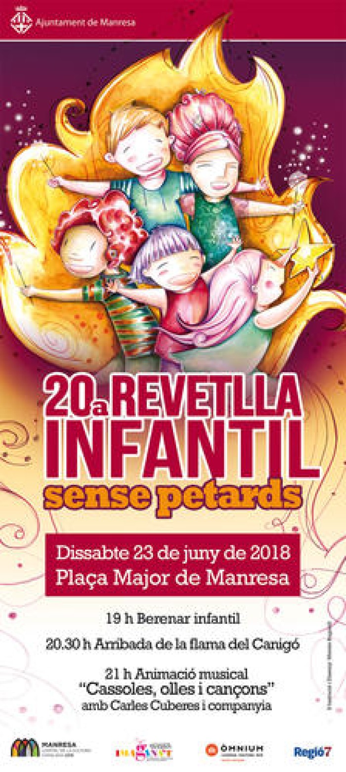 Manresa rep  aquest dissabte la Flama del Canigó  i celebra la revetlla infantil sense petards