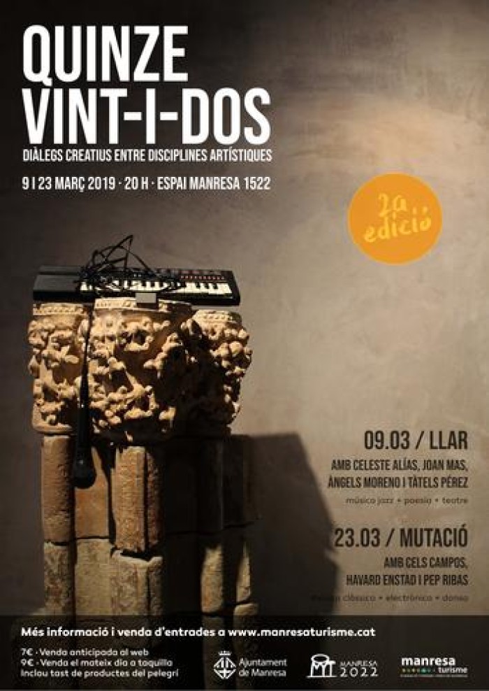 Manresa presenta la segona edició del cicle Quinze Vint-i-dos 