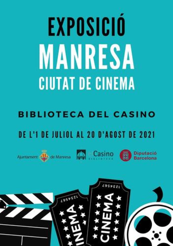 La Biblioteca del Casino acull a partir de l'1 de juliol l'exposició «Manresa, ciutat de cinema» 