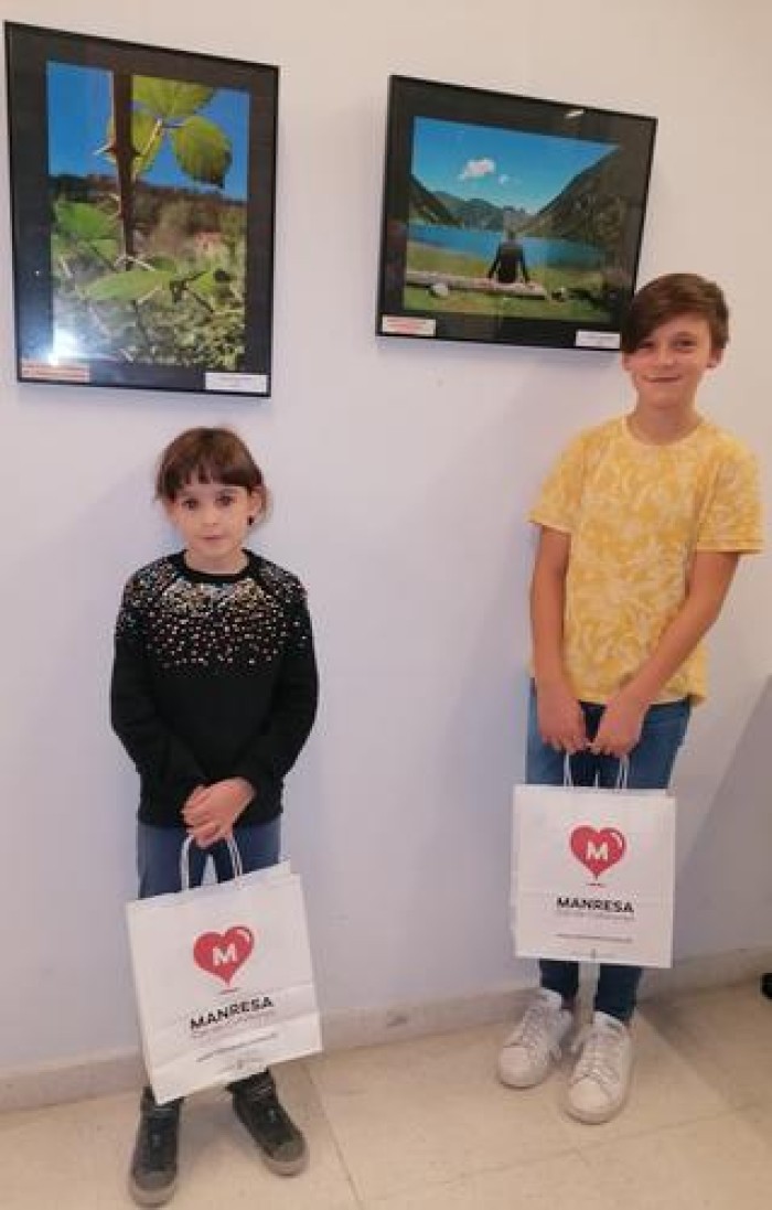 Guillem Terradellas i Muriel Forn guanyen els premis de Viatges Manresans en categoria infantil 