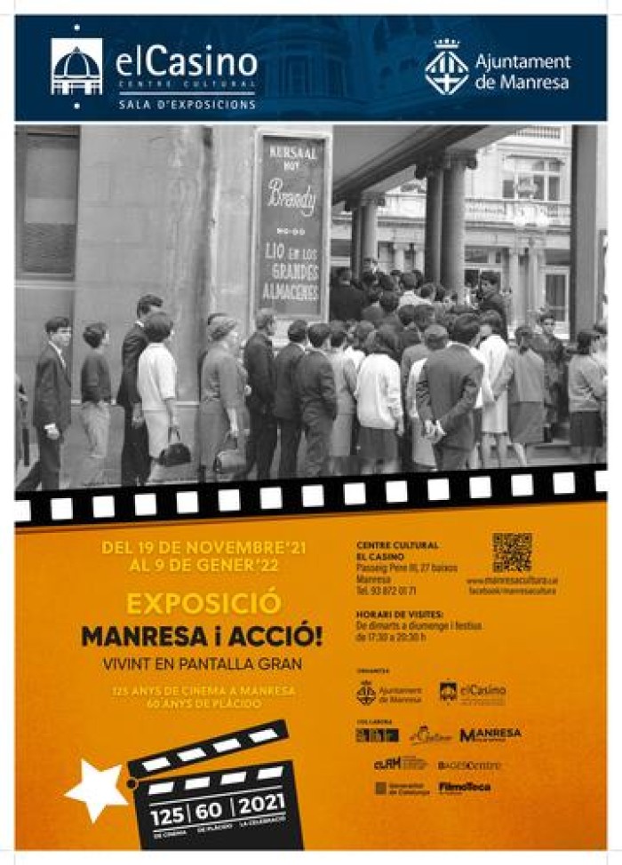 Divendres s'estrena al Casino l'exposició Manresa i acció! Vivint en pantalla gran!