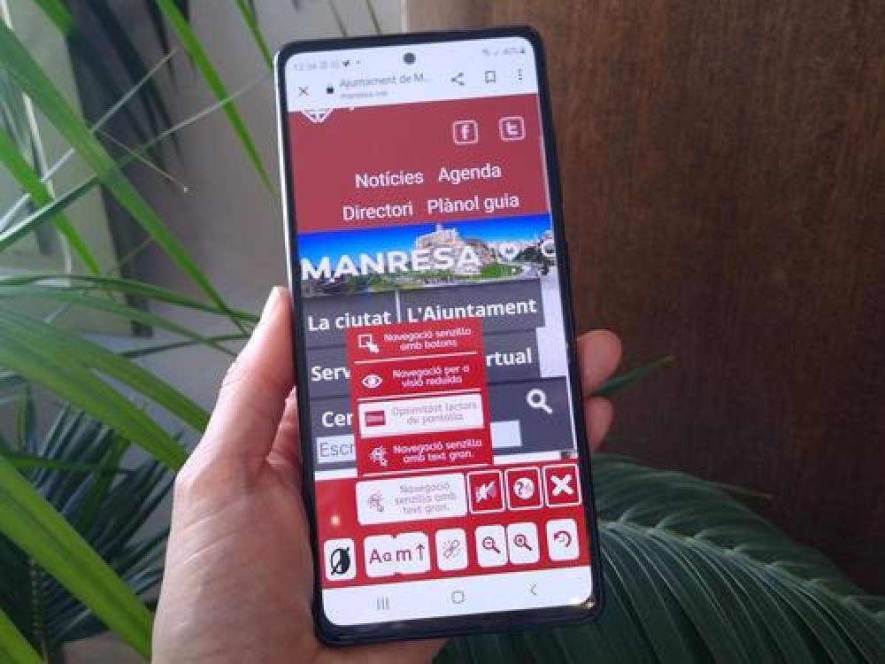 L'Ajuntament de Manresa millora l'accessibilitat de la pàgina web a persones amb discapacitat 
