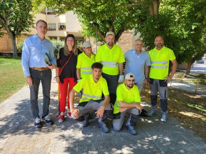 La tercera brigada de barri es posa en marxa a la Font dels Capellans
