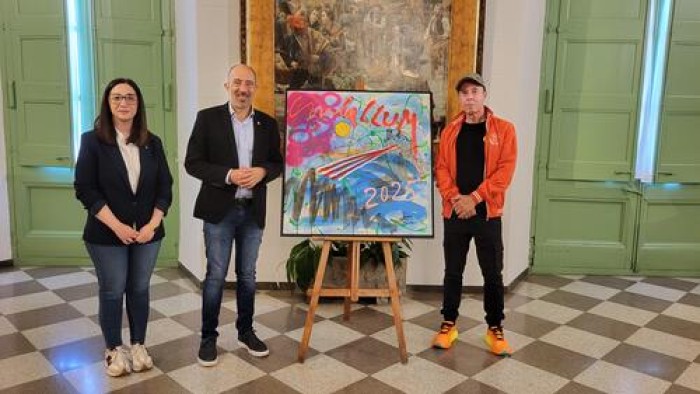 L'artista Joaquim Falcó dona a l'Ajuntament el quadre que va il·lustrar el cartell de la Festa de la Llum 2025 