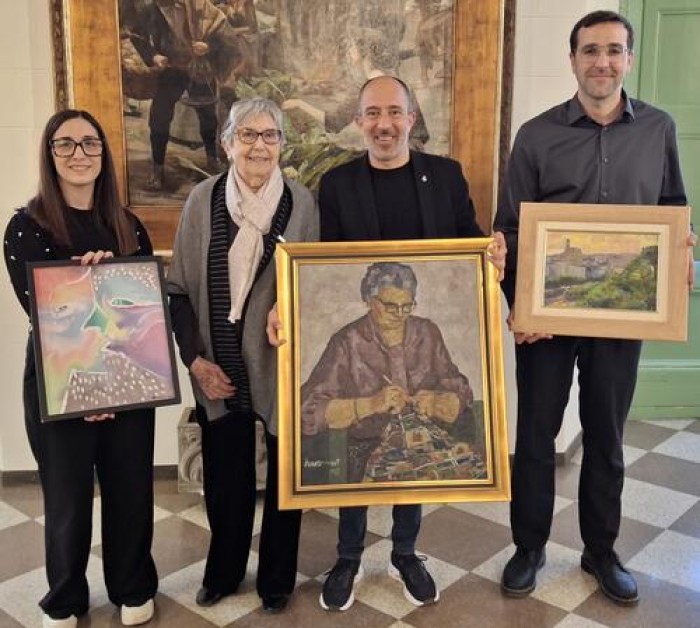 L'Ajuntament de Manresa rep la donació d'un conjunt d'obres d'art de la col·lecció personal de Dolors Punsà 