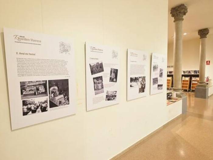 Les Biblioteques de Manresa i el Centre d'Estudis del Bages presenten l'exposició 'Recordem Manresa' a la Biblioteca del Casino