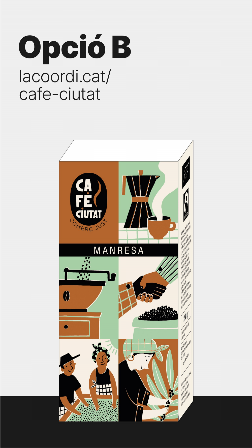 Manresa estrena la nova imatge del cafè de comerç just 'Cafè Manresa'