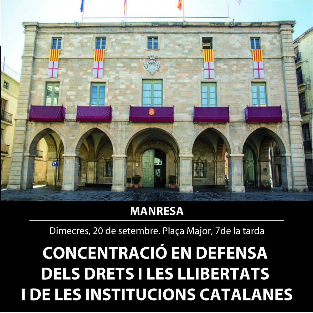 El govern municipal convoca una concentració a les 7 de la tarda a la plaça Major per condemnar les accions contra les institucions catalanes