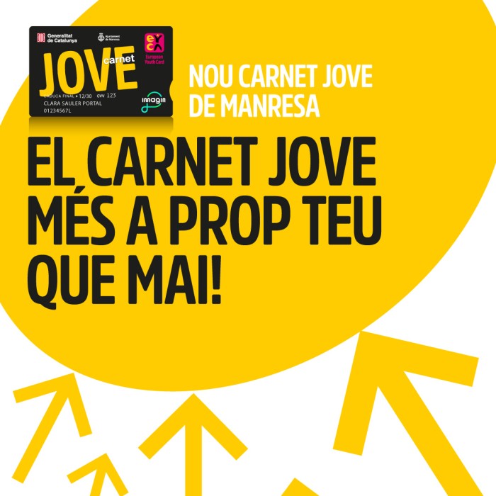 Comença a expedir-se el Carnet Jove Local a Manresa, que ofereix un 18% més d'avantatges