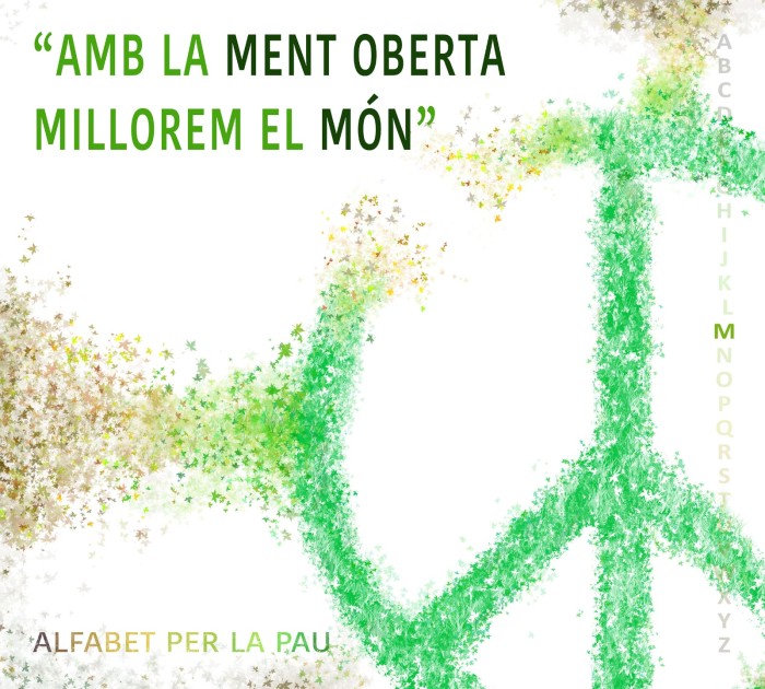 Alfabet per la Pau, com vols utilitzar les paraules?: un itinerari de paraules per commemorar el Dia escolar de la No-Violència i la Pau