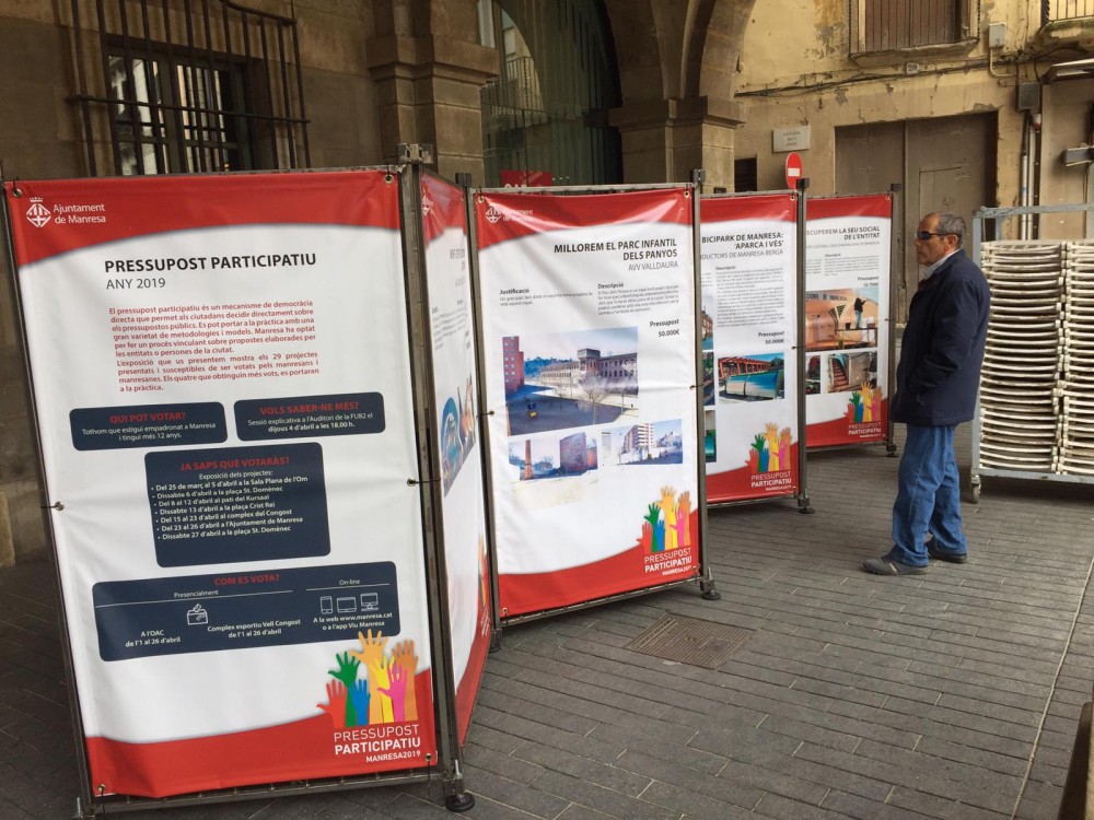 Més de 2.300 persones ja han votat en el Pressupost Participatiu de Manresa 2019, que enfila els últims dies de votacions