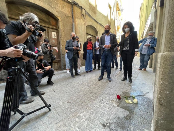 Manresa ret un sentit homenatge a quatre manresans deportats als camps de concentració nazis