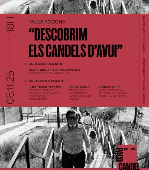 Manresa acull 'Descobrim els Candels d'avui', una taula rodona per reflexionar sobre migració i projectes comunitaris per la inclusió 