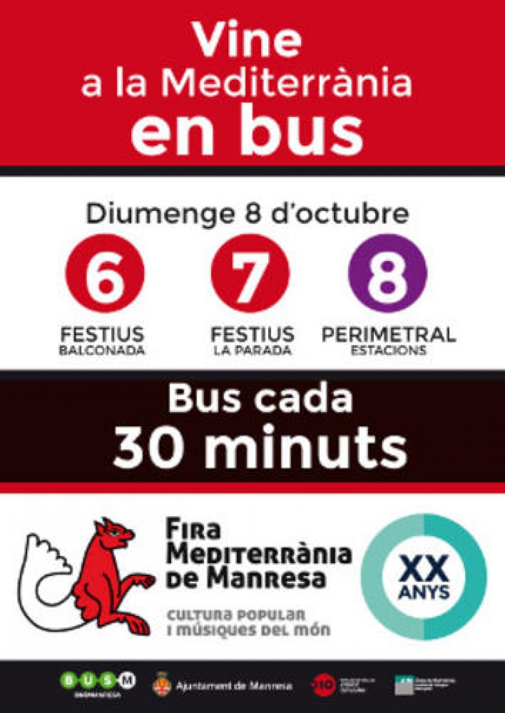 Aquest diumenge es reforçarà el servei  de bus urbà per la Fira Mediterrània 