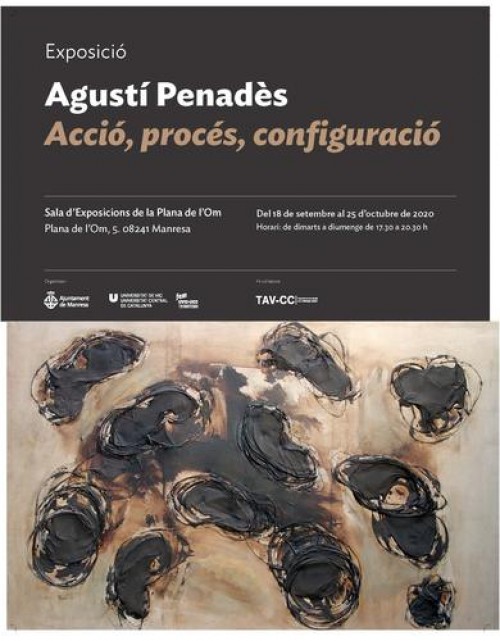 Agustí Penadès inaugura aquest divendres l'exposició 'Acció, procés, configuració' a la Sala d'Exposicions de la Plana de l'Om de Manresa