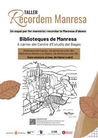 Les biblioteques de Manresa impulsen un taller per fer memòria i recordar la ciutat d'abans 