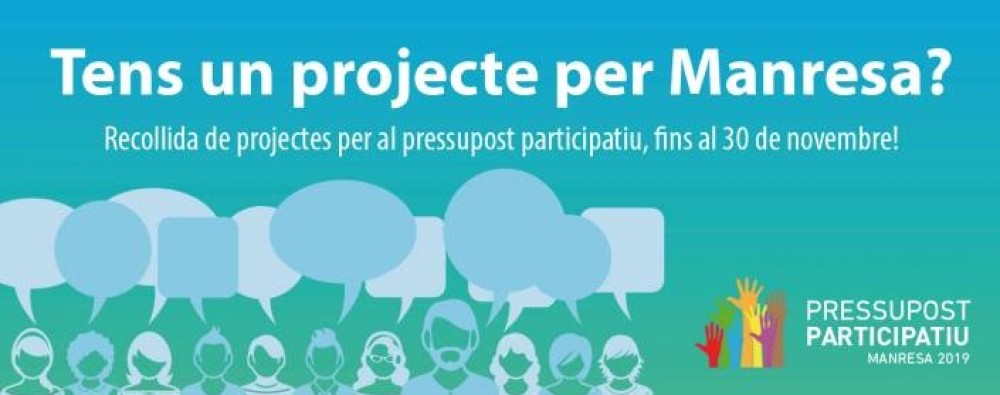 Últims dies per presentar projectes al Pressupost Participatiu del 2019