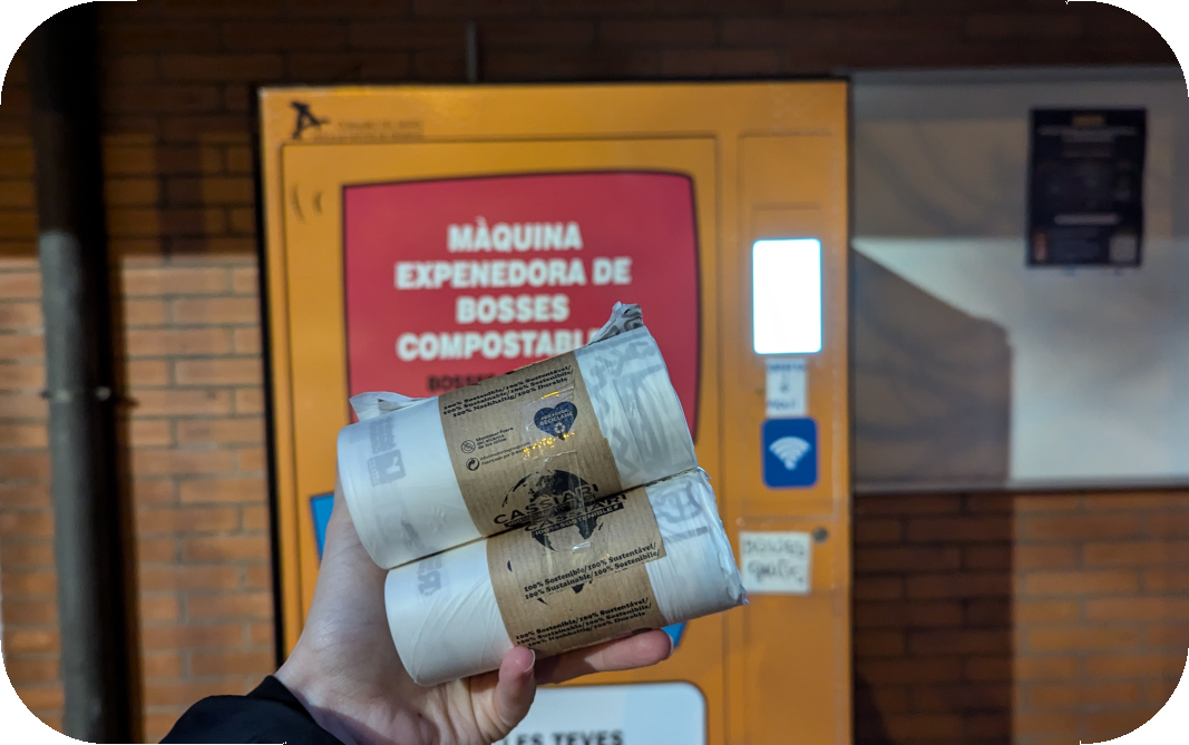 Màquines dispensadores de bosses compostables